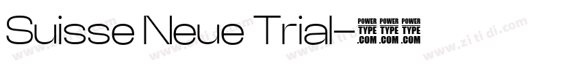 Suisse Neue Trial字体转换
